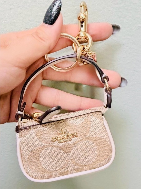 Coach Accessories - Coach Mini Nolita Signature Bag Keychain Gold Hardware - NWOT MSRP $138